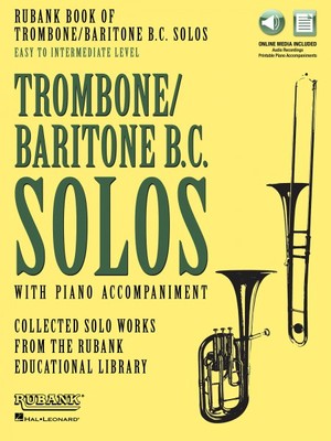 Rubank Book of Trombone Baritone B.C. Solos Easy to Intermediate Book 000160732