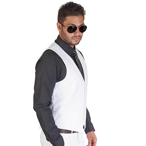 Traje de vestir para hombre chaleco 5 botones cuello en V correa trasera ajustable formal por AZAR MAN - Imagen 28 de 73