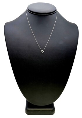 Tiffany & Co. Necklace Mini .25 ctw Diamond Heart Pendant in