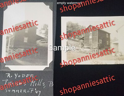 Delno Ted Horner House Movers 1940 R. Yoder Home Thomas Mills PA 2 Photos