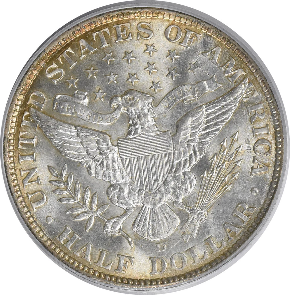 1907-D Barber Silver Half Dollar MS65 PCGS - Image 4 of 4