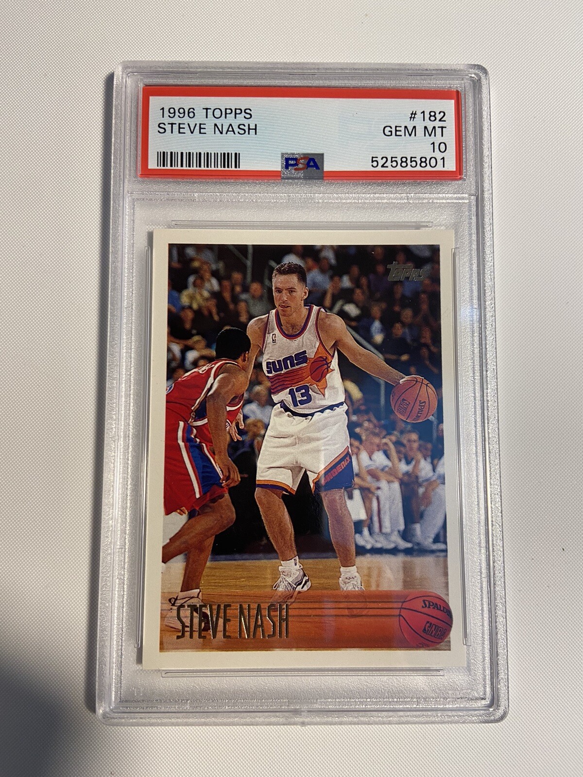 1996 Topps Steve Nash #182 RC Rookie - PSA 10 Gem Mint
