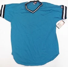 Wilson A4795 Teal V-Neck Throwback Jersey Youth (TBWB)