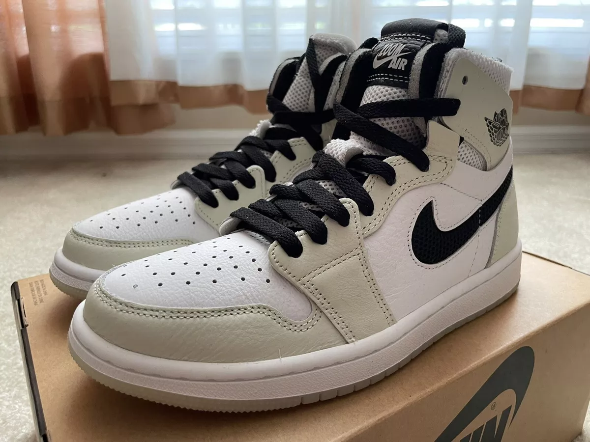 Tênis Air Jordan 1 High Zoom Comfort Light Bone