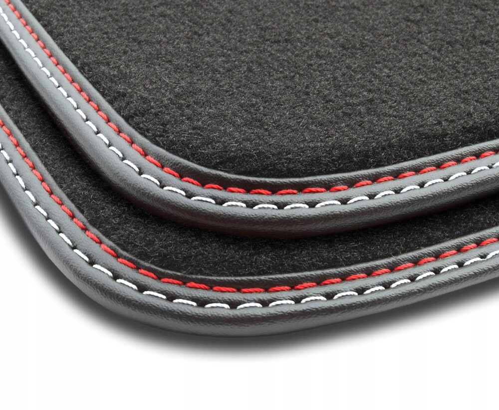 Tapis de Sol Ford Puma Style Sportif Velours Noir Détails Cuir pour Usage Quotidien