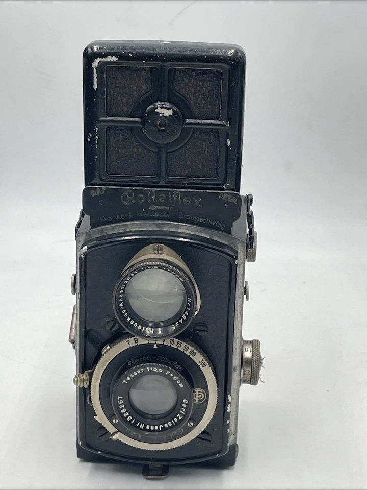 Rollei BABY Rolleiflex 4x4 127 film Zeiss Jena Tessar 3,5/6 cm Baumuster 410 K1 - Photo 3/4