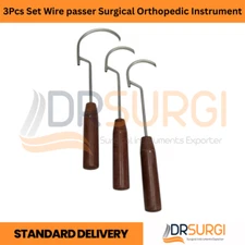 3Pcs Set Wire passer Surgical Orthopedic Instrument Top Best Quality