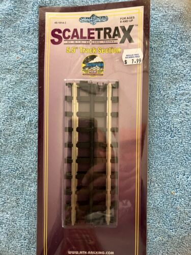 MTH ScaleTrax, TWO Sections of 5.5" Track, New