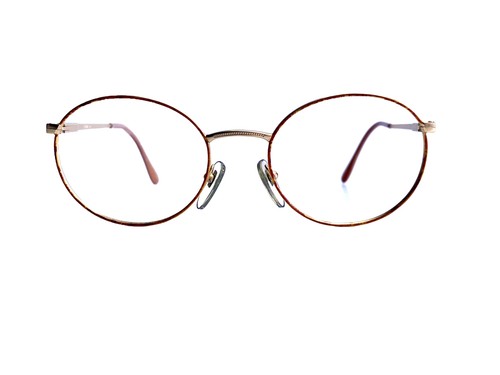 En Vue Eyeglasses Round Gold Frame Flex Temples USA COL X339 413V 52 20 145