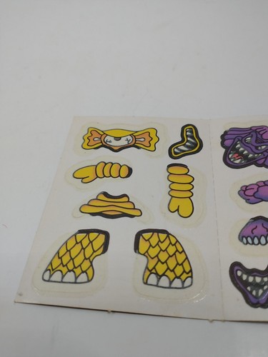 Vintage Kelloggs Mad Scientist Monster Stickers - Picture 4 of 6