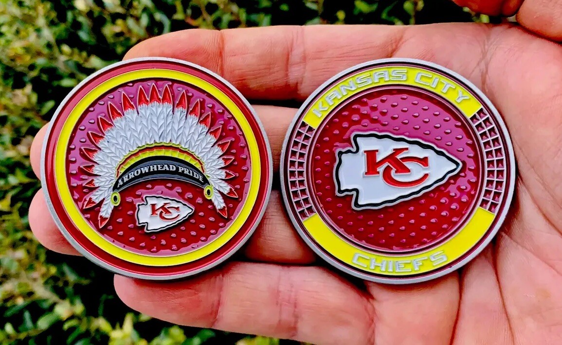 Kansas City KC Chiefs Arrowhead Pride Challenge Coin Mahomes Super