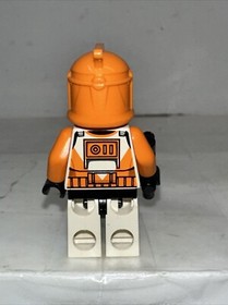 LEGO Star Wars Clone Trooper Bomb Squad Minifigure Orange 7913 Battle sw0299