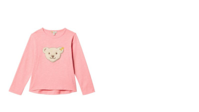 STEIFF Long Sleeve Shirt, Morning Glory (Pink) Size 98