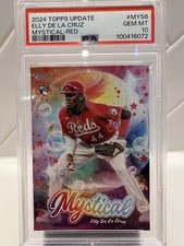 Elly De La Cruz 2024 Topps Update Rookie Mystical Red 9/10 PSA 10.