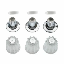 Tub/Shower 3-Handle Remodeling Trim Kit For Price Pfister Windsor Acrylic Handle