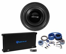Rockville Destroyer 12D1 12" Competition Car Subwoofer Mono Amplifier Amp Kit