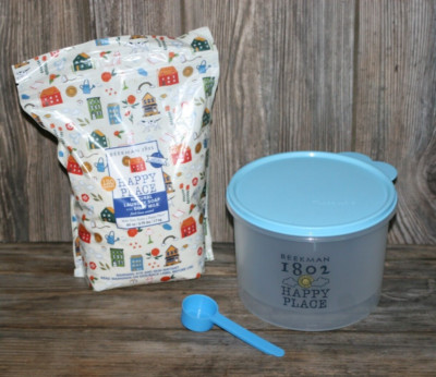 Happy Place 120-Load Goat Milk FRESH LINEN Laundry Soap w/ Tupperware Tub