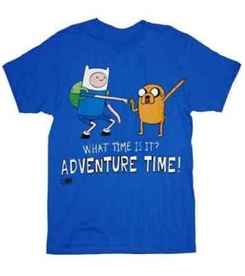 Authentic Cartoon Network Adventure Time Standing Dap Fist Finn & Jake T Shirt S