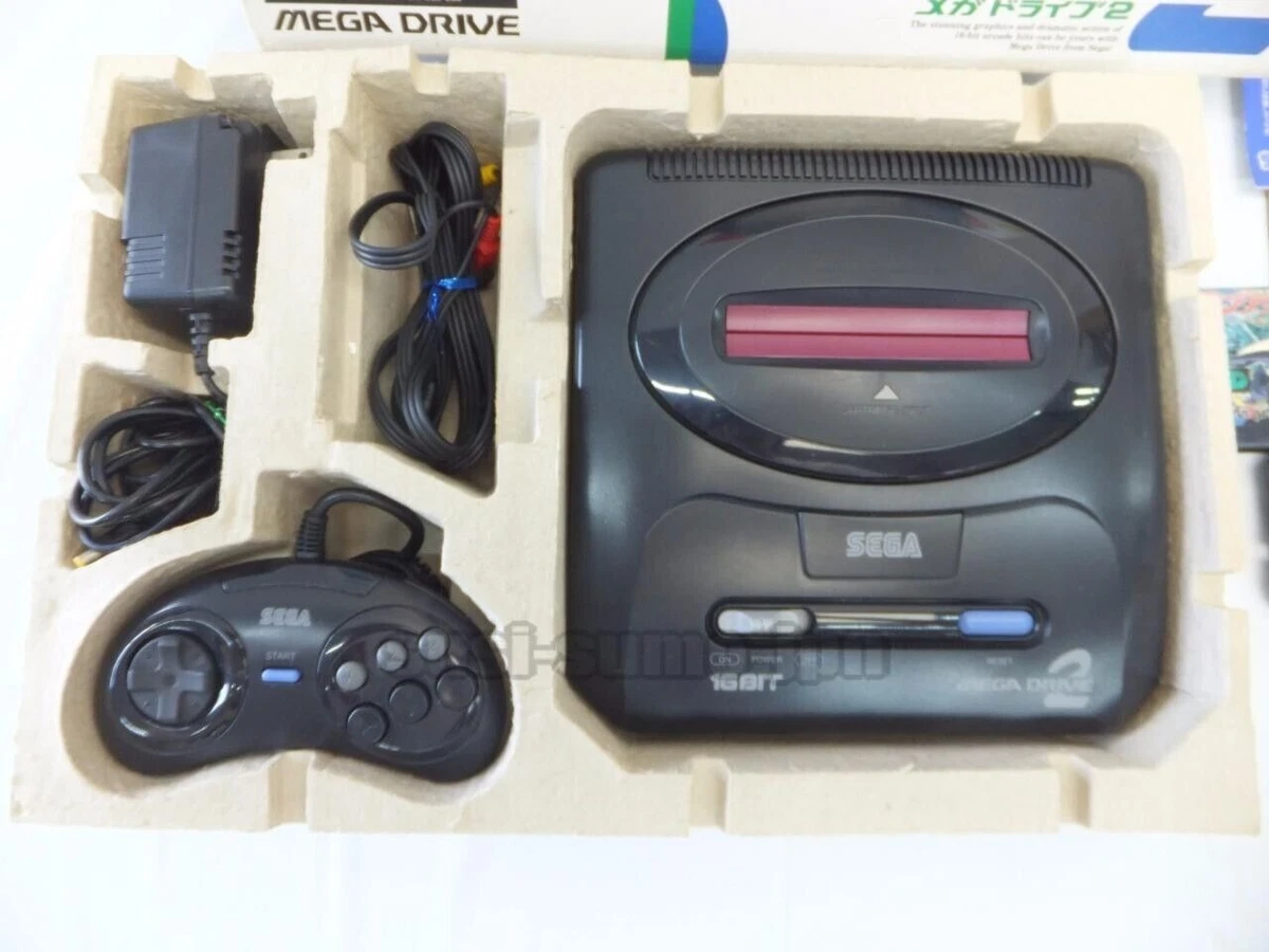 SEGA MEGA DRIVE 2 MD CONSOLE SYSTEM HAA-2502 BOXED + 5 Games Tested OK