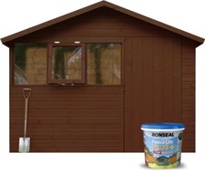 Ronseal Fence Life Plus Garden Shed Fence Paint UV Protection  Medium Oak 9L