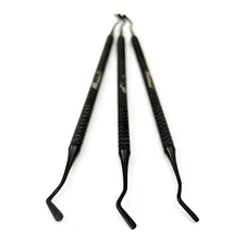 Dental Flat Plastic Composite Filling Instruments Restorative Mate Black Coated
