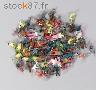 STOCK87 9017# environ 100 personnages 1/100 assis pour voiture HO - train