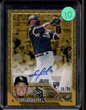 2023 Topps Gilded Collection Carlos Pérez Chrome Gold Etch Autographs /99
