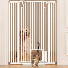 53In Extra Tall Cat Gate for Doorway No Drilling 29.5-40.1In Wide Dog Gate with