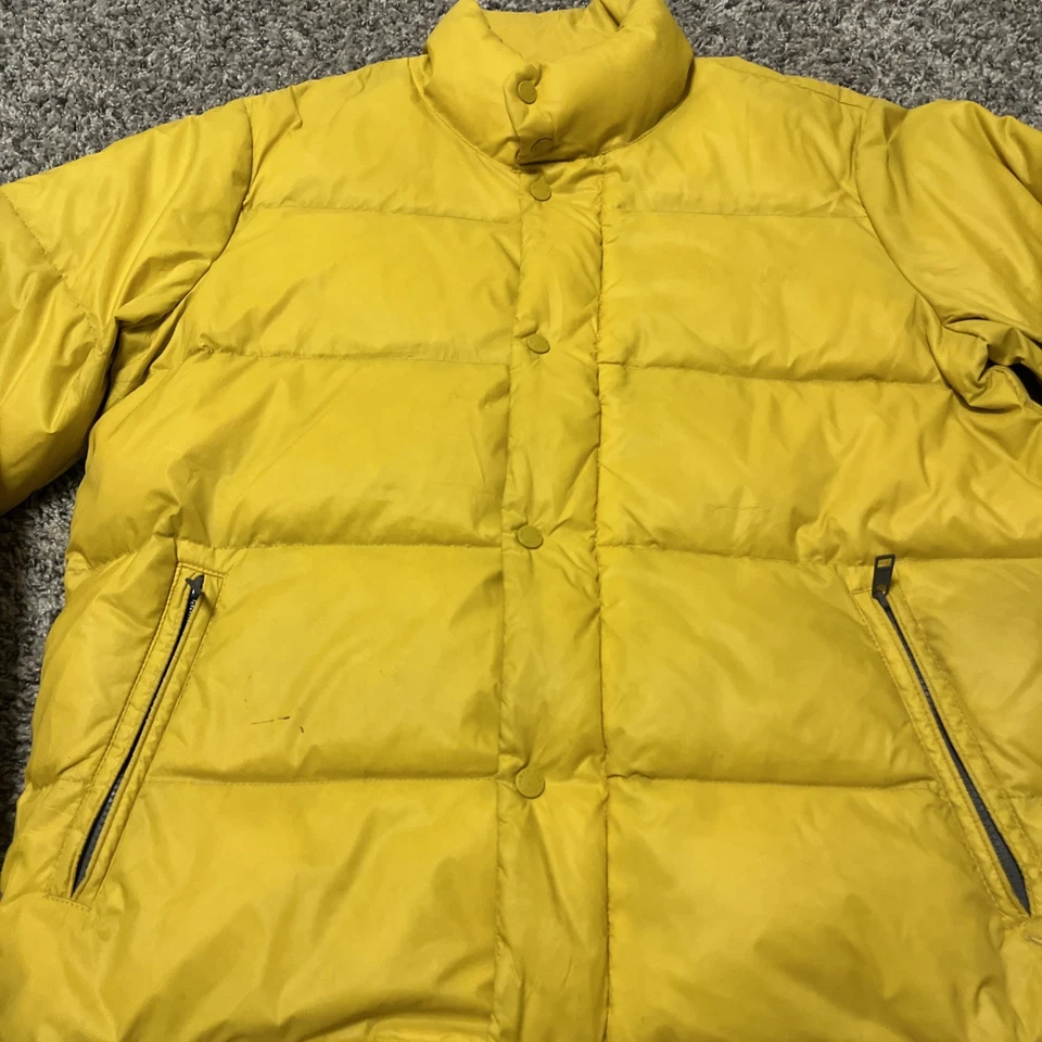 American Eagle Outfitters Men’s Medium Yellow Puffer Jacket Coat - Image 2 of 4