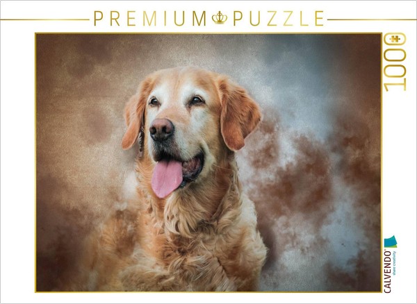 Calvendo Puzzle Golden Retriever | 1000 Pieces, Finished Size 25.2 × 18.9 In (64-image