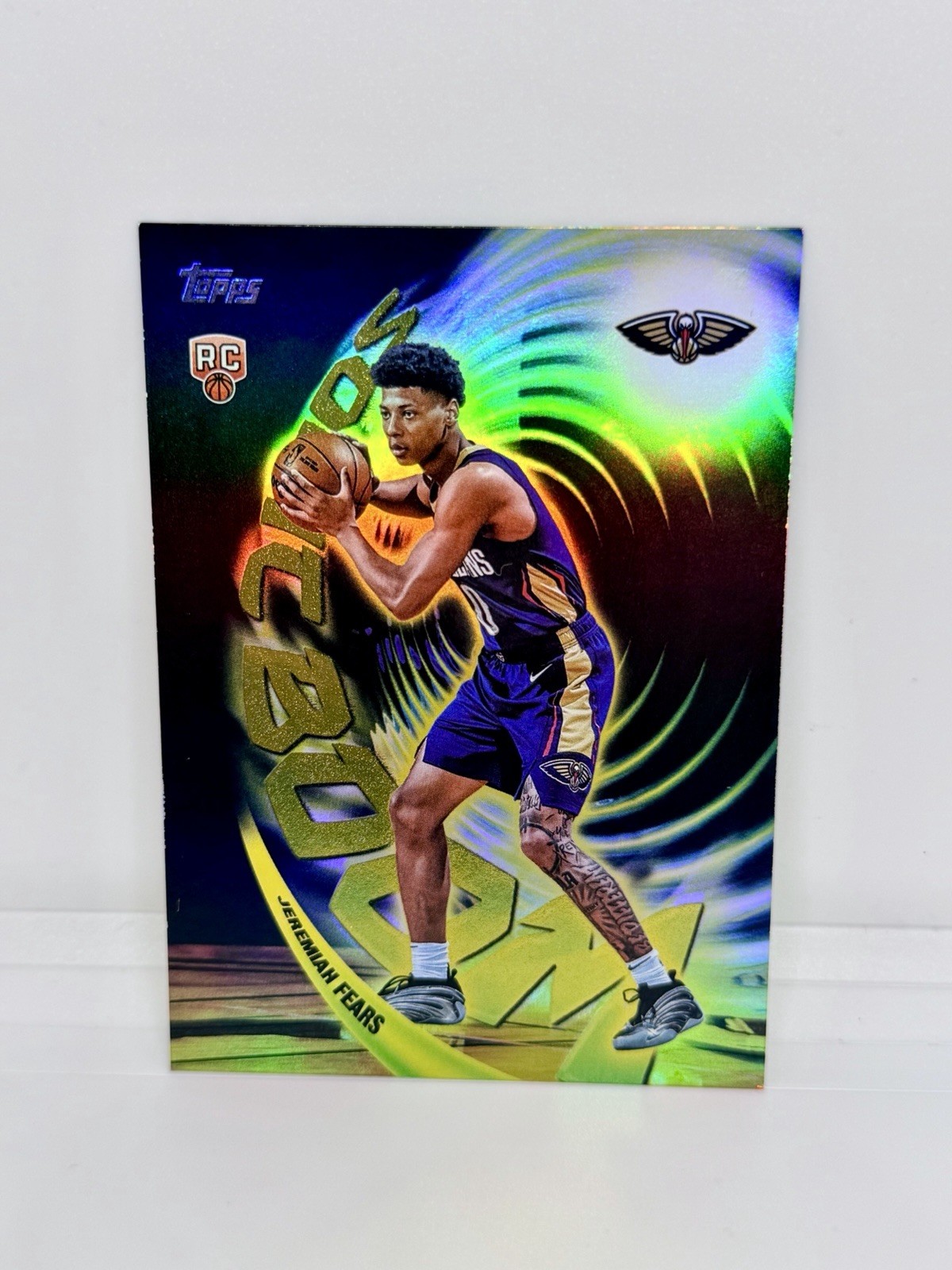 JEREMIAH FEARS Rookie 2025 Topps Flagship Sonic Boom Pelicans Case Hit RC #SB-17