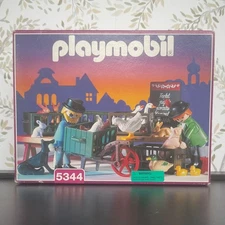 Playmobil 5344 Poulterer Market Stall 1996, New in Box Factory Sealed NOS