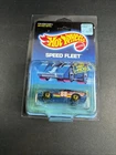 Hot Wheels 80s CORVETTE - 1989 SPEED FLEET - Blue, Gold Hot Ones Wheels, Tan Bag