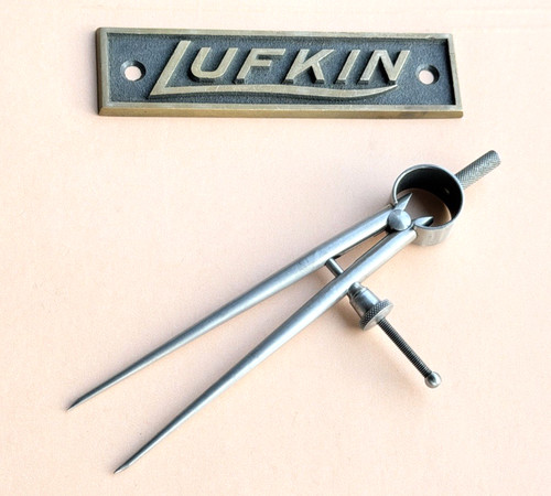 The Lufkin Rule Co. Dividers with Round Legs; 4.0” Size & Capacity. USA Made!