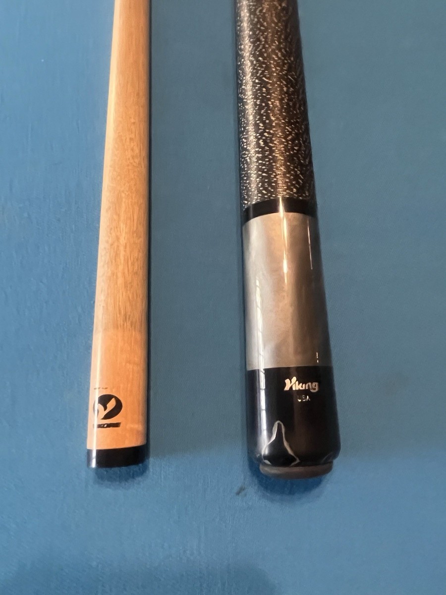 Vintage Viking 2-piece Pool Cue, 58”, Linen Wrap, 11.8mm Tip