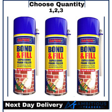 EXPANDING FOAM BOND & FILL SEALING FILLING INSULATING GAP FILLER SPRAY 500ML NEW