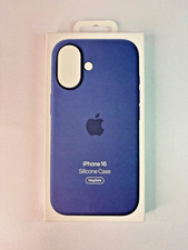 Genuine Apple iPhone 16 Silicone Case with MagSafe Denim Blue Brand New Sealed