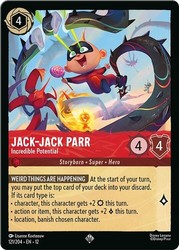 Jack-Jack Parr - Incredible Potential Cold Foil 121/204 Wilds Unknown