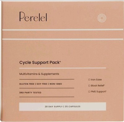 Perelel Cycle Support Pack 28 day supply 35 Capsules Exp 09/26  New Mutivitamin