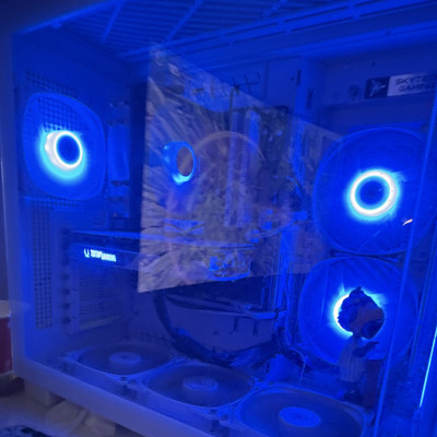 Skytech Gaming Desktop Tower White ZOTAC GAMING GPU RGB Lighting