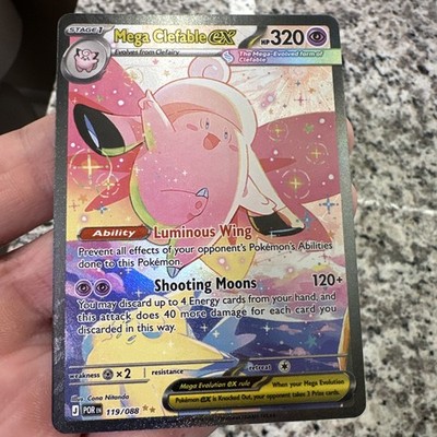 Mega Clefable ex 119/088 SIR Pokemon Perfect Order - SIR