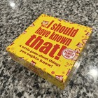 I Should Have Known That! Family Fun Trivia Game Yellow Box Complete — photo 2