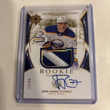 2021-22 Ultimate Collection Rookie Patch Autographs J.J. Peterka /99 RPA Utah RC