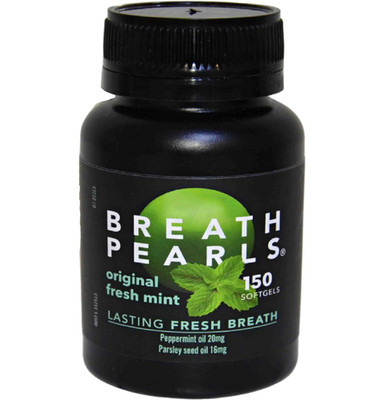 Breath Pearls Original Freshens Breath (150 softgels) New pack 150 counts
