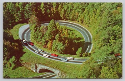 Postcard Tennessee Gatlinburg Loop Over U S 441 Great Smoky Mountains 1969 77J 