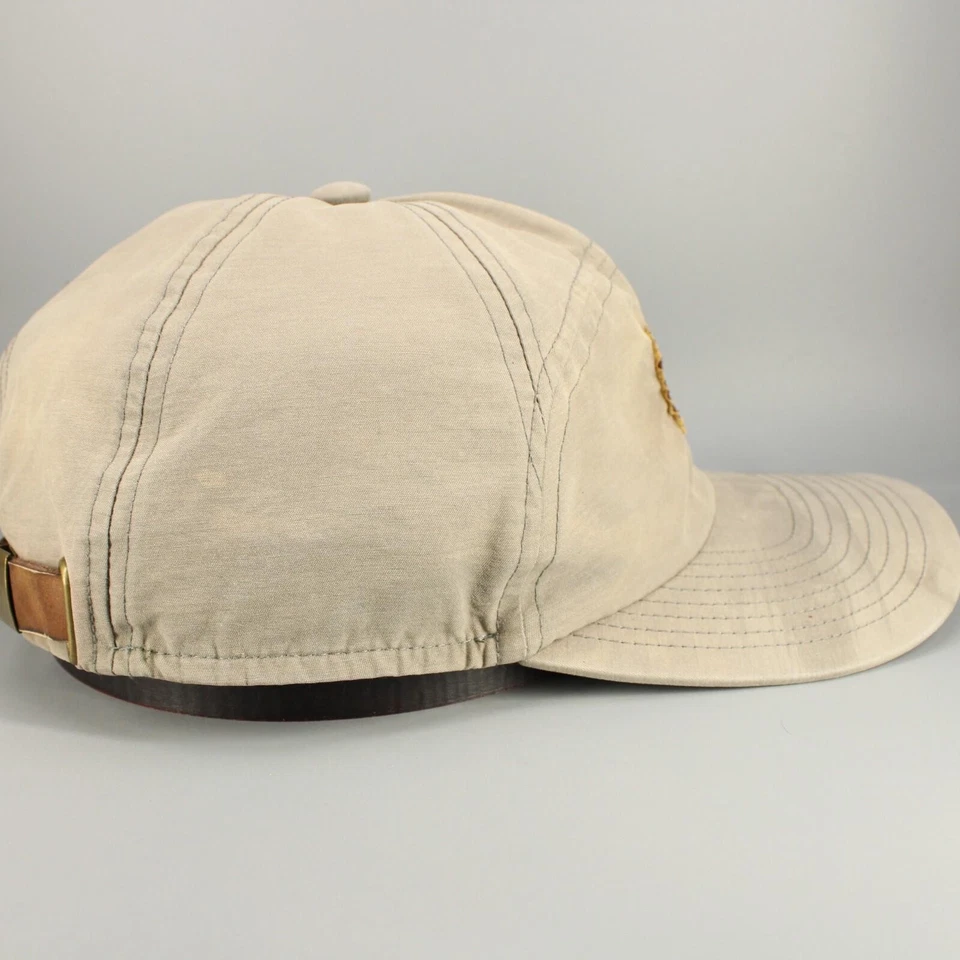 煤帽帽绑带卡其色皮革布贴荒野分部户外男式 — 第 3/4 张图片