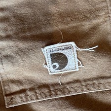 Carhartt Carpenter Canvas Leather Patch Shorts No Tag