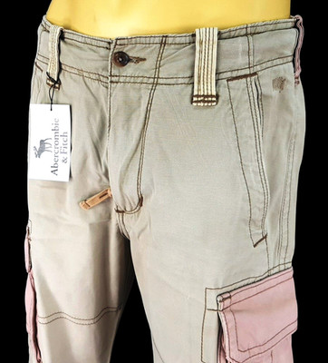 ABERCROMBIE & FITCH Herren beige schwere Outdoor Cargo Hose - W28 L30 - UVP 129£