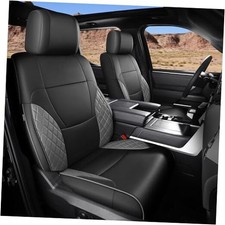 for Toyota Tundra Seat Covers 2022 2023 2024 2022-2026 Tundra SR/SR5 Black/Grey