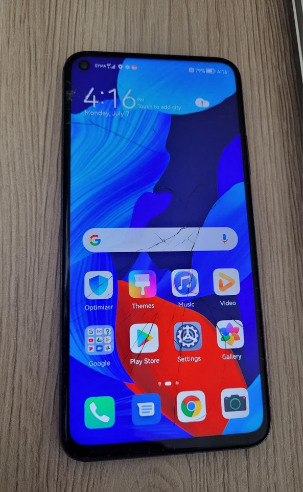 Huawei nova 5T Yale-L21 - 128 Go - (Désimlocké) Écran Fissuré - Photo 2/4